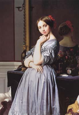 Jean Auguste Dominique Ingres Portrait of Vicomtesse Louise-Albertine d'Haussonville (mk04) Norge oil painting art